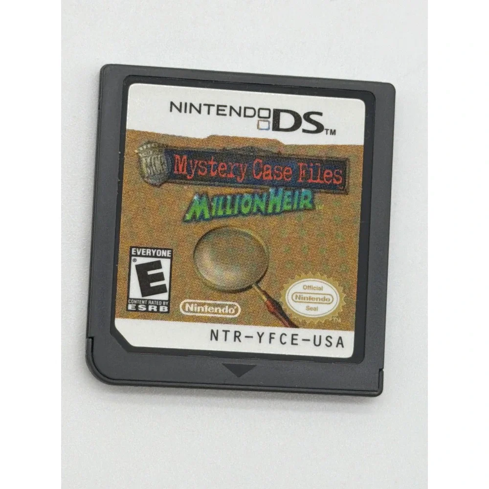 Mystery Case Files MillionHeir Nintendo DS CIB NTR-YFCE-USA Puzzle Game